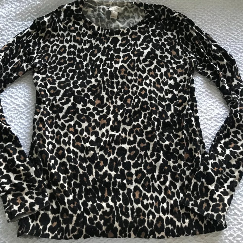 J Crew Leopard Print Sweater